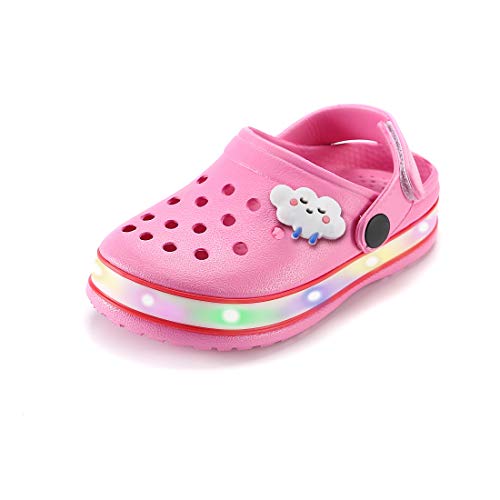 Boys and girls summer cute led light slippers garden beach sandal…