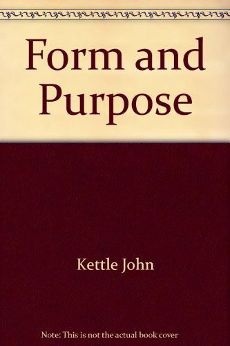Form and Purpose 0395316634 Book Cover