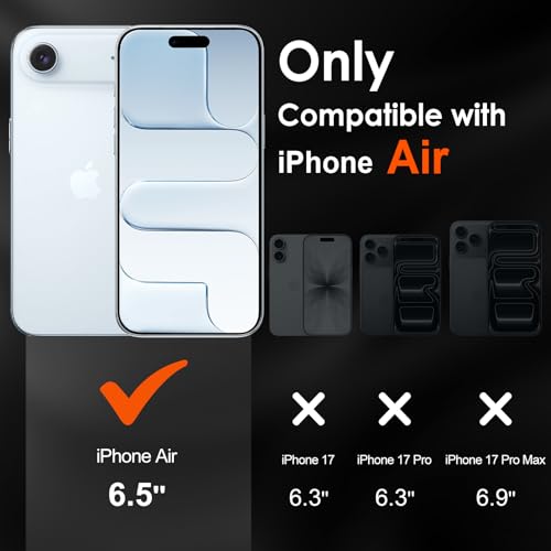 Image of ivoler 3-in-1 Clear Case for iPhone Air 6.5 inch /iPhone 17 Air Phone Case