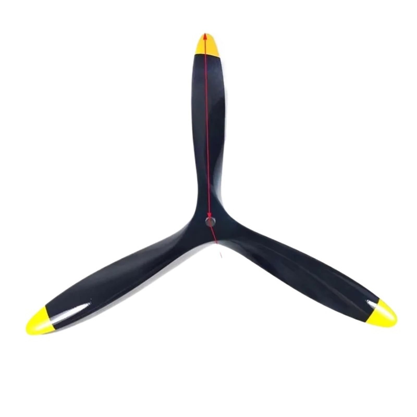 Compatible con hélice de madera de haya de 3 palas de 11 a 23 pulgadas, rotación CW for aviones eléctricos modelo RC, 1 pieza(1pc 22X12 cw)