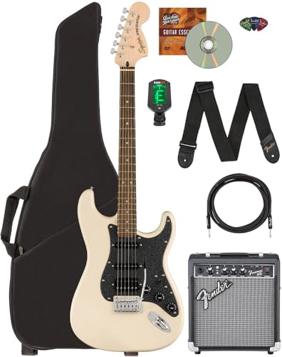 Fender Squier Affinity Stratocaster HSS ����� - �I�����s�b�N�z���C�g�o���h�� �t�����g�}�� 10G �A���v�A�C���X�g�D�������g�P�[�u���A�M�O�o�b�O�A�`���[�i�[�A�X�g���b�v�A�s�b�N�A�I�[�X�e�B���o�U�[���C���X�g���N
