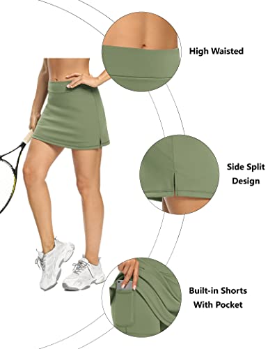 Image of LouKeith Tennis Skirts for Women Golf Athletic Activewear Skorts Mini Summer Workout Running Shorts with Pockets