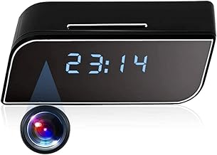 Relógio De Câmera Escondido HD 1080p Espião Câmeras Sem Fio WiFi Nanny Cam Alarme Gravador De Vídeo Em Tempo Real Com Visão Nocturna/Detecção De Movimento/Gravação De Loop Para Vigilância De Segur