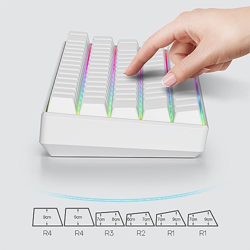 Image of Blank White PBT keycaps Custom Cherry Profile 1.5mm Thick ANSI ISO Minimalist Keycap Set for 60% 65% 75% Fullsize MX Switches Mechanical Keyboard (Blank White)
