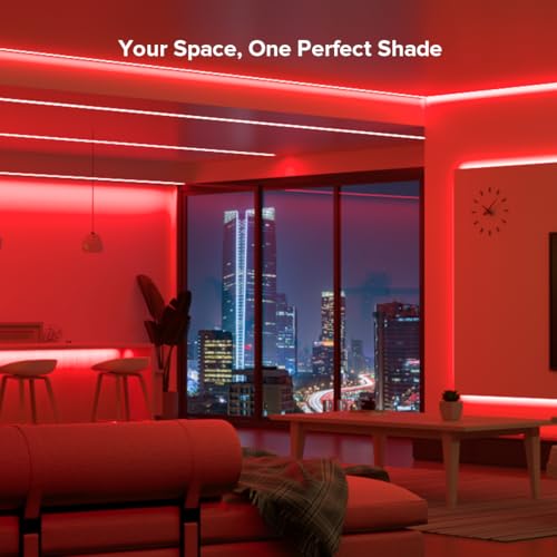 Tira LED USB 3.28FT Roja COB 320 LEDs 5V 8mm Ancho miniatura 5
