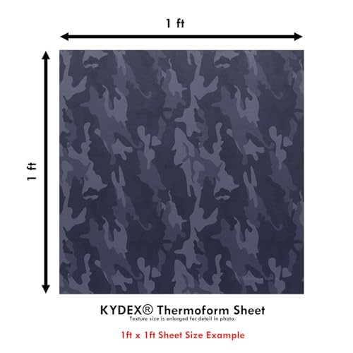Image of KYDEX Sheet - (Infused Print) - (12in x 12in) - (Woodland Night Stalker Camo) - (1 Sheet) - (for Holster Making & Hobby) - (USA Made)