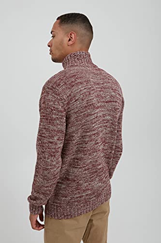 Cárdigan de punto grueso para hombre !Solid Pomeroy de algodón con cuello alto 4