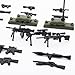 VICVIK Weapons Pack Military Weapons Accessories WWII Soldier Model Toys Military Equipment Battle Blocks Bricks Children's Toys, Compatible with Mini Figure Brick Toy for Boys Age 3＋