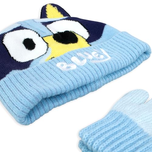 Bluey Kids Hat And Gloves Set | Girls And Boys Winter Hat And Gloves | Official Merchandise4