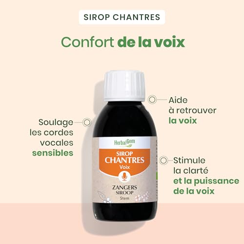 HerbalGem | Sirop des Chantres Bio | pour Donner de l’éclat à votre Voix | Recette Traditionnelle | 150 ml (Lot de 2) – vue 2
