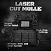 Bolo Defense Tactical Vest lazer cut molle-Lightweight Adjustable Quick Release Gear 500D Nylon Vest with Modular Loadout Design for Outdoor & Training Use (Obsidian)