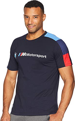 Image of PUMA Mens BMW M Motorsport Team Logo Tee, Team Blue, XL