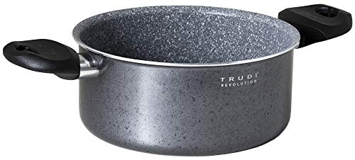 Aeternum Y0F3C20220 Trudi Revolution Casseruola 2 Manici 22 cm, Adatta all'induzione, Alluminio