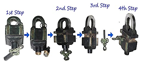 Tricky Lock cadenas en laiton carré robuste casse-tête à secret - 5