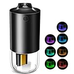 Portable Travel Humidifier 250ml,Auto-Purification, Dry Air Humidifiers Small Cool Mist Humidifier for Car Auto On/Off, Personal Cool Mist Humidifiers for Bedroom Office,2 Mist Modes (Black)