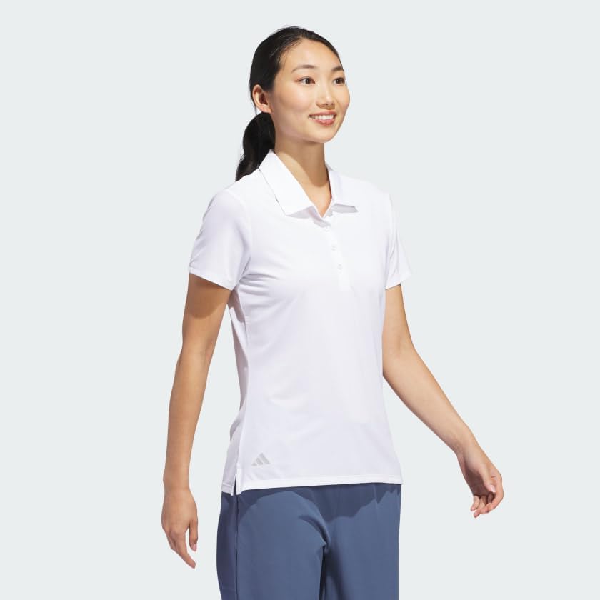 Adidas Womens Ultimate365 Solid Polo Shirt - Image 4