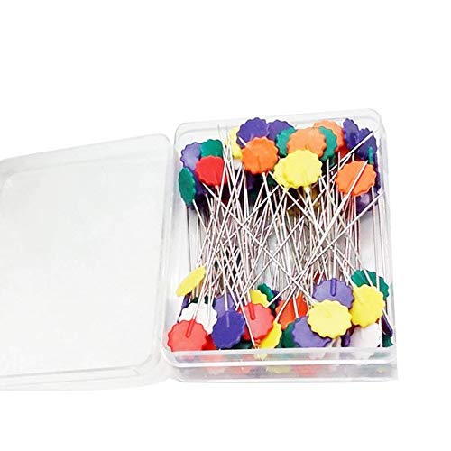 Manual de flor NiceButy 100 piezas de costura Las agujas de acero Pin Patch costura DIY fijos Herramientas y decoraciones en color clavija de posicionamiento accesorios para el hogar