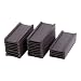 MasterVision Magnetic Data Card Holders, 1 x 2 Inches, Black, 25 Count (FM1310)