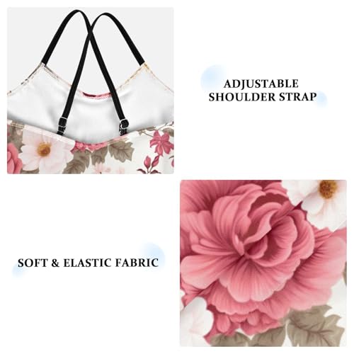 Flowers Floral Pink Girls One Piece Swimsuit Beach Swimwear 208501743