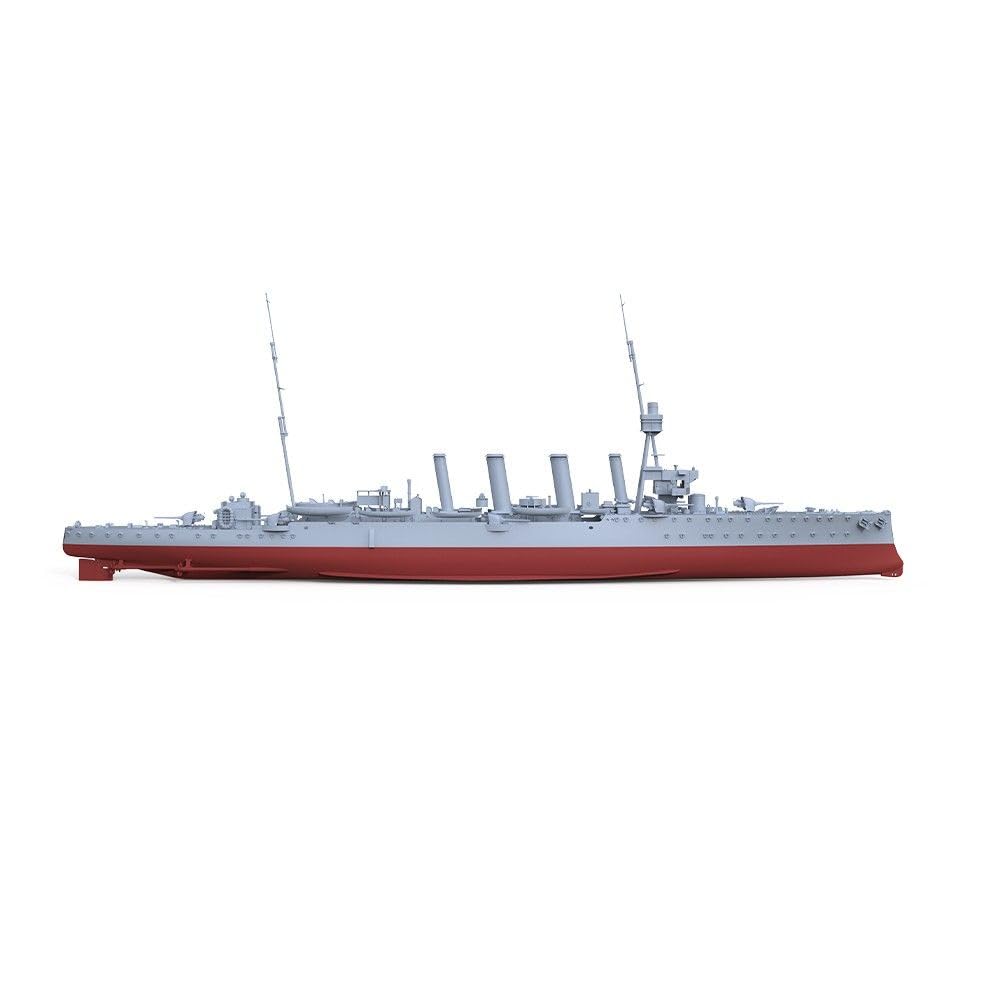 Niepomalowany lekki krążownik wojskowy model 1/350 HMS klasy Weymouth w pełnej obudowie