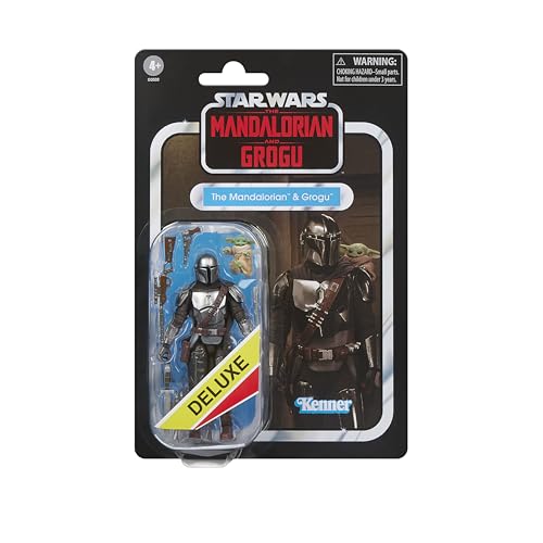Star Wars The Vintage Collection The Mandalorian & Grogu Star Wars: The Mandalorian & Grogu Deluxe 3.75 Inch Collectible Action Figure