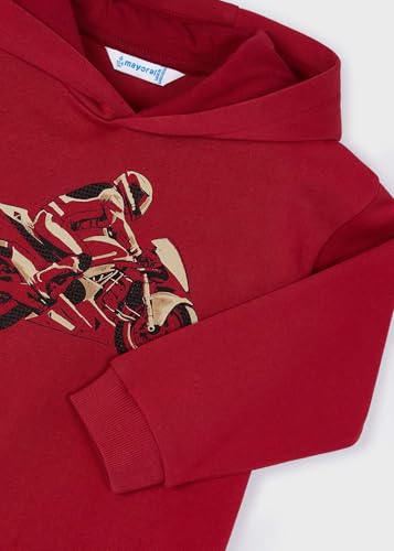 Mayoral Embossment Print Pullover for Boys Red3