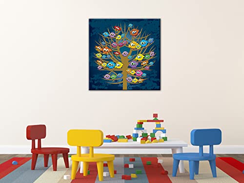 Tableau mural arbre aux oiseaux Declina en verre acrylique - 3