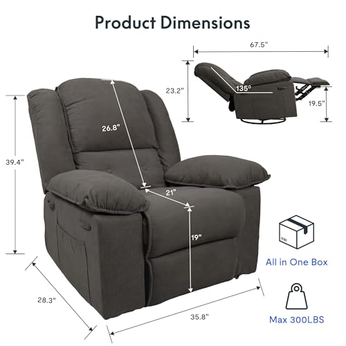 Sillón reclinable eléctrico tela suave blanco miniatura 2