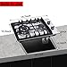 Gas Cooktop 12 Inch, 2 Burners Gas Stovetop Built-in Stainless Steel Gas Stove Dual Fuel LPG/NG Convertible Gas Hob for RVs, Apartments, Outdoor