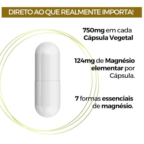 7 SevenMags 750mg Vegan (7 Magnésios) 60 Cáps Therapeutica