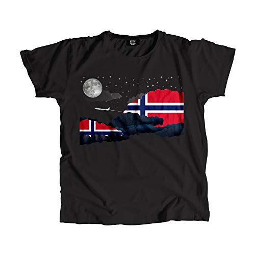 T-shirt Norway Night Clouds anti-déformation et respirant pour homme et femme