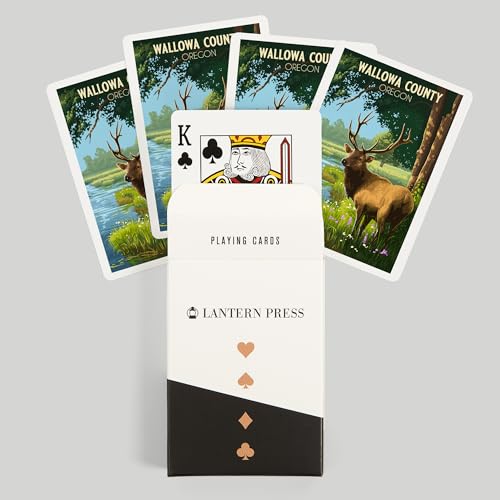 Baraja de Cartas Póker 52 para Adultos Wallowa County Oregon miniatura 6