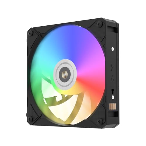 Ventilateur PC ARGB ALSEYE Infinity i12 PWM 120mm noir pour refroidissement de boîtier