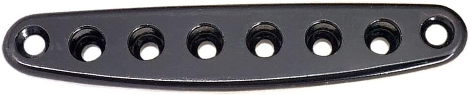 1 Piece Electric Guitar Replacement Parts Bridge String Thru Body Ferrules Bushing Mounting Plate 8-Hole Accessory