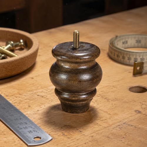 Patas de madera estables de 9 cm para reforzar la base de tus muebles 4