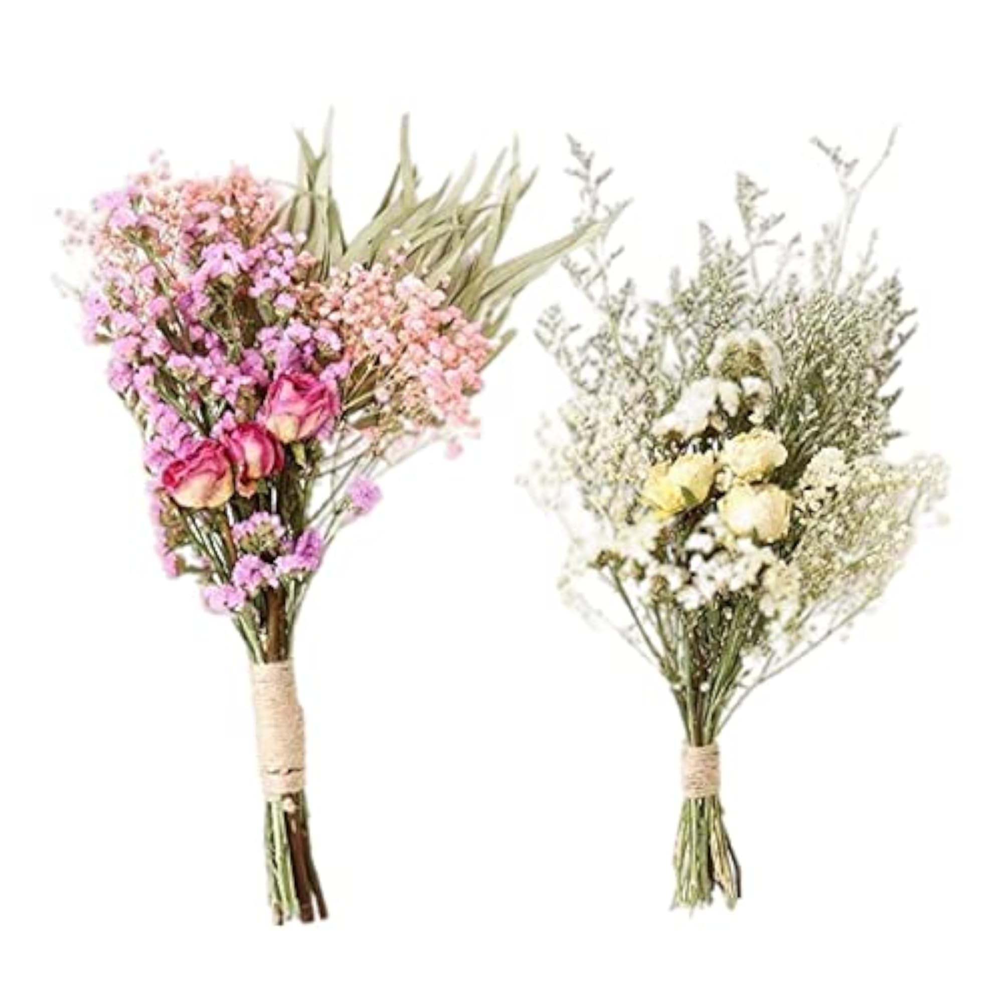 2X Dried Flowers Bouquet Wedding Party Decor