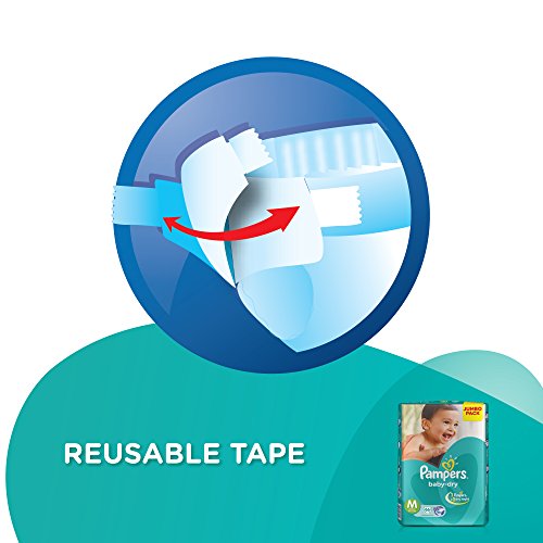 Image of Pampers Taped Baby Diapers, Medium, (MD), (6.0 kg - 11.0 kg) (66 count)