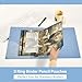 Lgplefti Pencil Pouch for 3 Ring Binder Realistic Looking Picture Lion Expanding File Folder Animal Binder Pouches Home Office School Supplies Documents Files Paper