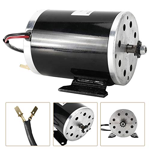 Yaegarden 1000W Electric Brush DC Motor 3000RPM DC Motor 48V Electric DC Motor Brushed Motor With Mounting Bracket