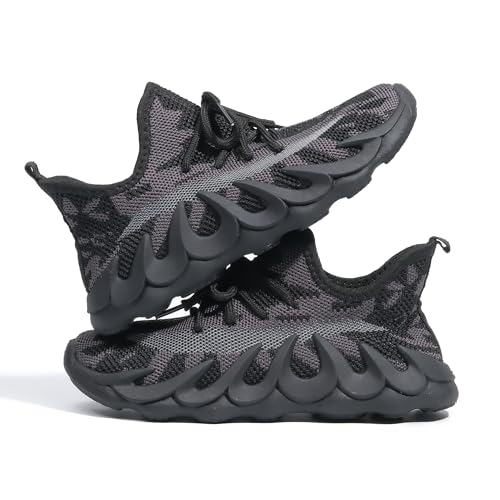 Kids Shoes Boys Girls Sneakers Lightweight Breathable Non Slip Strap Athletic Tennis Shoes for Running Walking Little Kid/Big Kid