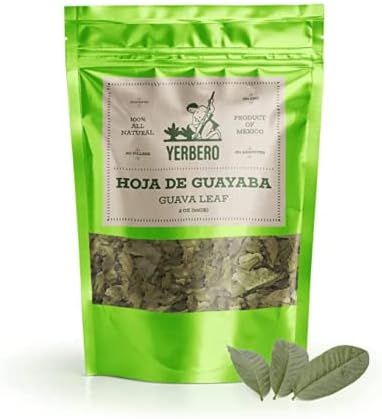 Yerbero - Whole Guava Leaf 2oz (56gr) Herbal Tea (Te Hojas De Guayaba) | Crafted By Nature100% All Natural Fresh Tea Tea | Non-GMO | Gluten-free.