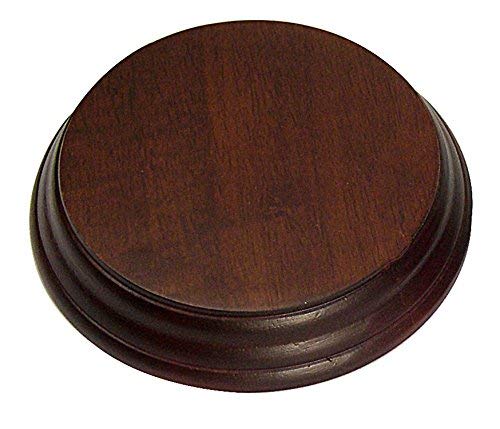 National artcraft wood display base is 4" round an…