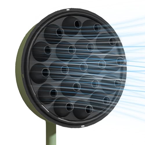 Trveqhk Cubierta para ventilador de pie, protector de ventilador eléctrico de silicona, herramienta portátil de aumento de aire, accesorio para el hogar, amplificador de refrigeración para sala de