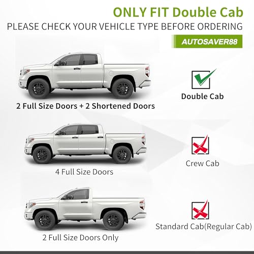 Estribos para Toyota Tundra Double Cab 2007-2021 6 pulgadas miniatura 2