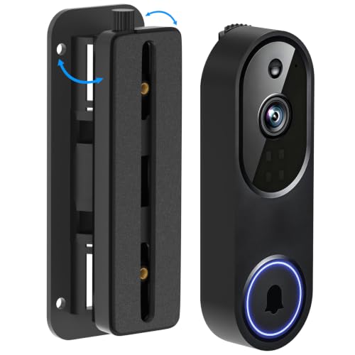 Adjustable Angle Doorbell Mount for Orbitell/Guggre Video Doorbell Camera 35-145Left/Right Adjustable for Wider View Doorbell Camera Wall Mounting Bracket for Orbitell No Drill for Apartment/Houses