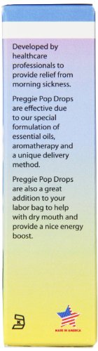 Preggie Drops | Morning Sickness & Nausea Relief during pregnancy | Safe for pregnant Mom & Baby | Gluten Free | 4 Flavors: Lemon, Raspberry, Green Apple, Tangerine | 12 Count - Pack of 3