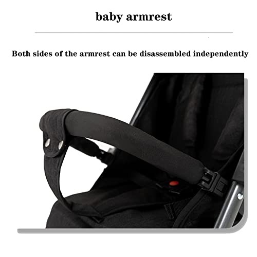 SGSDG 2 in 1 umwandelbarer Kinderwagen, High View Kinderwagen, Getränkehalter, großer Stauraum, Moskitonetz, Wattepad, Handschlaufe, Vier Radstoßdämpfer (Rosa),Grau
