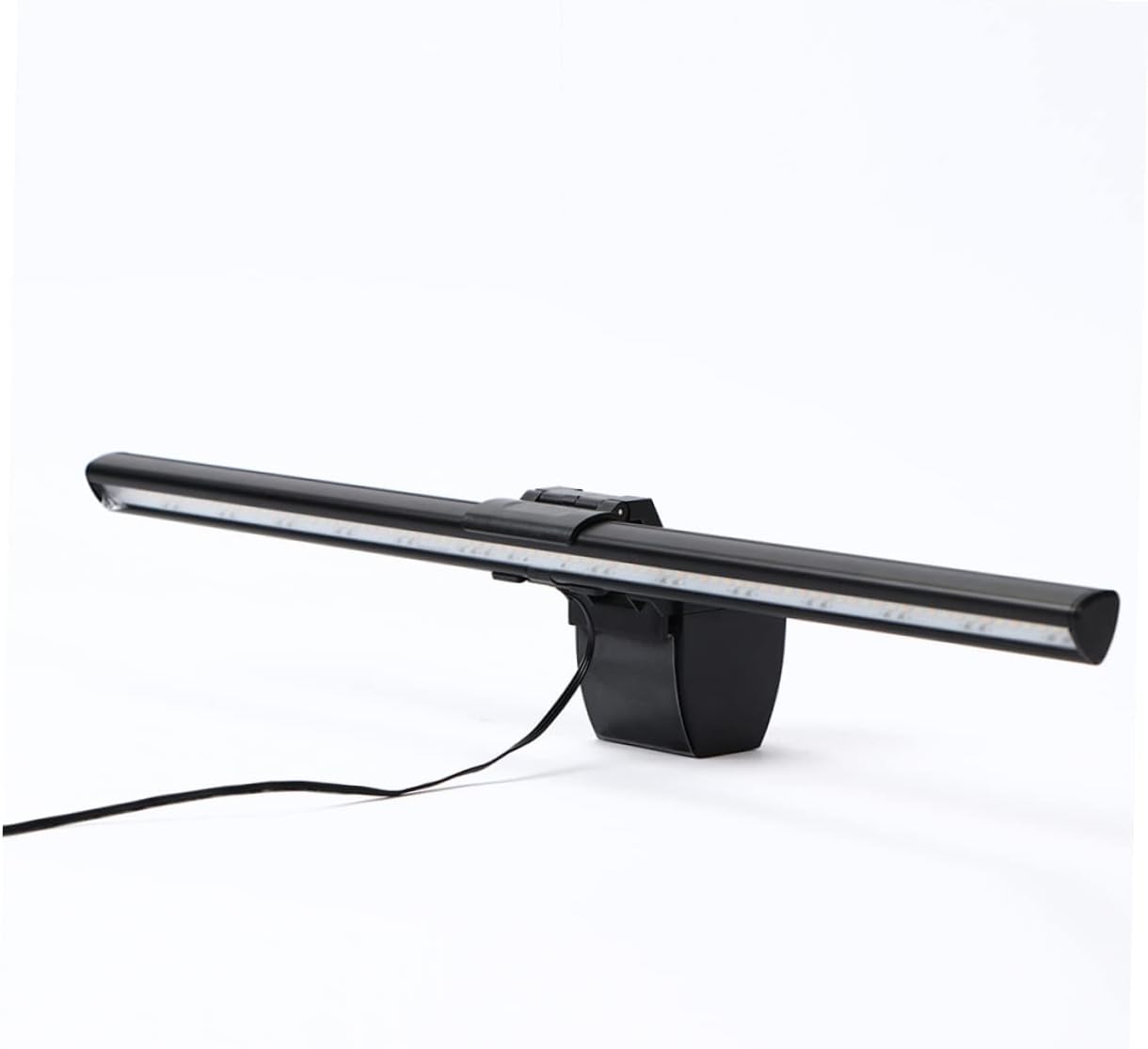 Mikikit Computer Monitor Light Clamp Eye-Protecting E-Reading Screen Lamp USB Powered for Home Office Study Black Clip Design