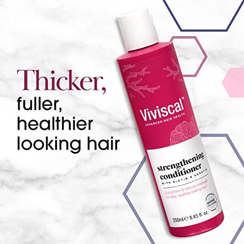 Viviscal Strengthening Conditioner, for Naturally Thicker & Fuller Looking Hair, Moisturising Hair Conditioner with Biotin, Keratin & Marine Collagen, for All Hair Types, 250 ml - Image 5