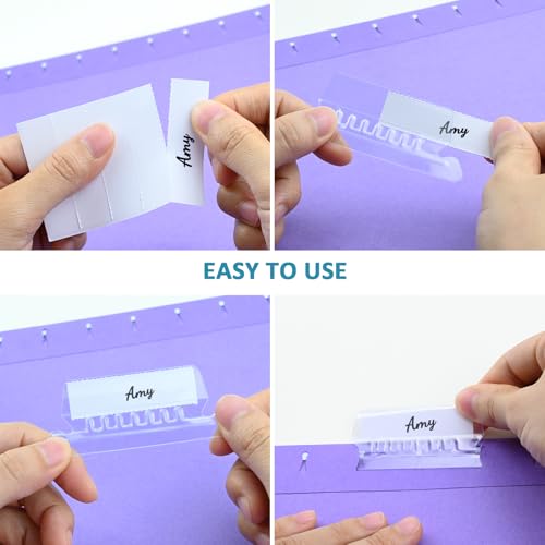 Abas de pasta de arquivo, 60 abas de arquivo transparentes para pendurar e 120 inserções de 5 cm de